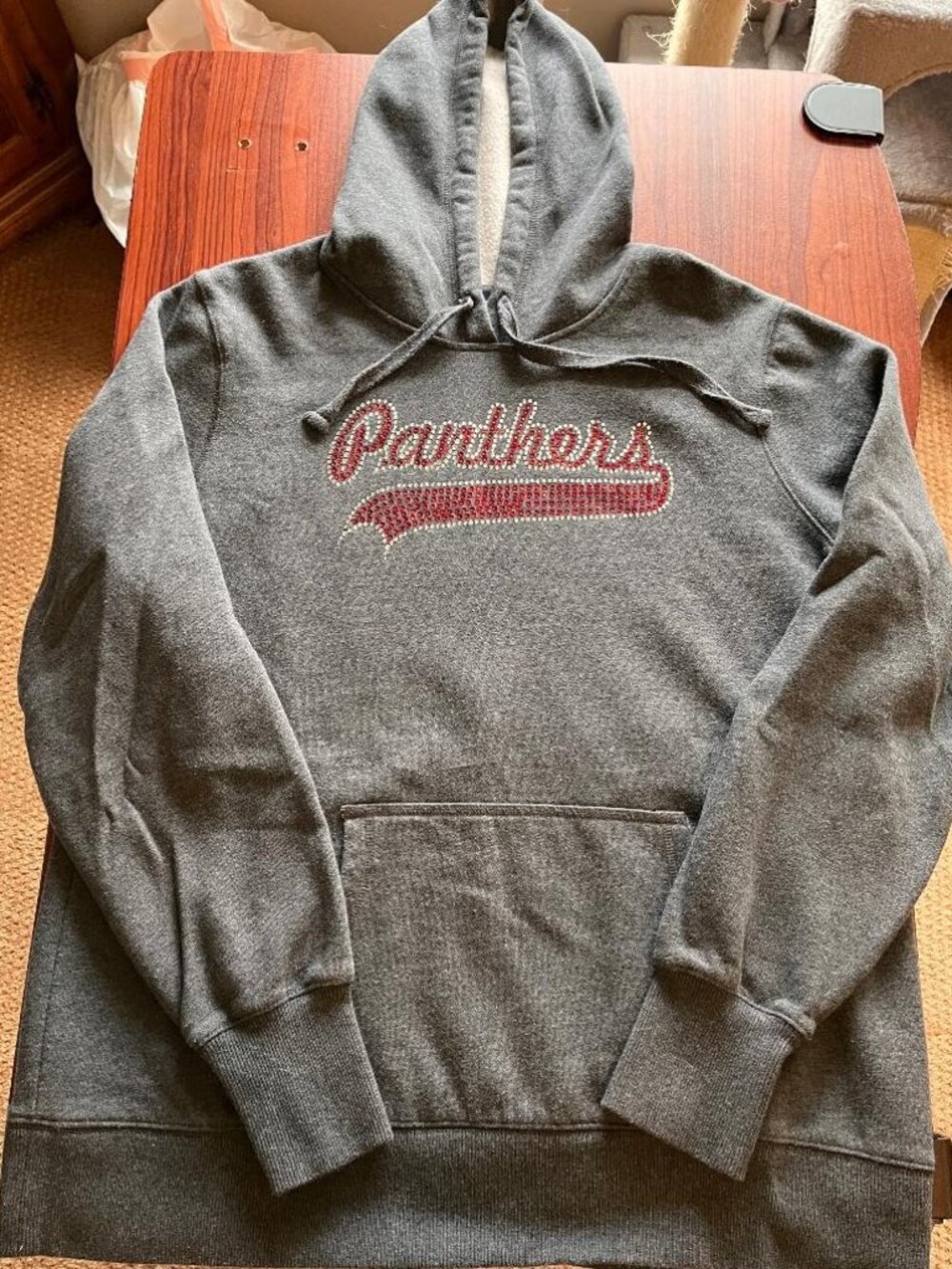 Womens XL Lakeville North Panthers Sport-Tek jeweled gems hoodie dark gray